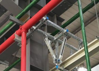 方城该抗震支架的整体式支吊架结构协调性好